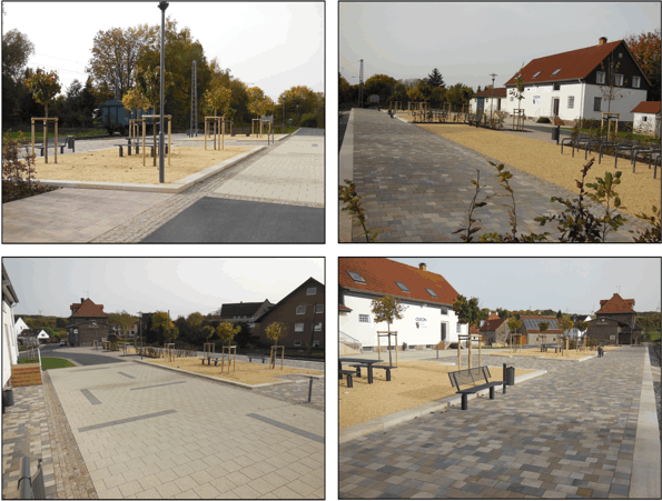 Realisiertes Projekt: Umfeld des ehemaligen Bahnhofes und des Vereinshauses