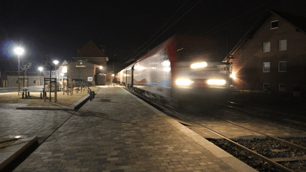 Realisiertes Projekt: Umfeld des ehemaligen Bahnhofes und des Vereinshauses